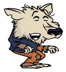 cartoon werewolf