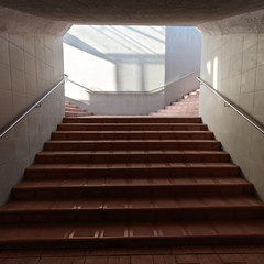 Stairs in the underground pedestrian crossing