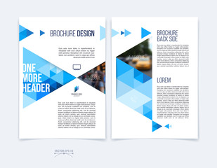 Set of Brochure template layout, cover design annual report, mag