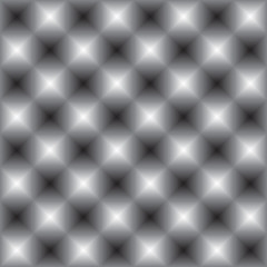 Obraz premium Abstract isometric seamless geometric monochrome cell pattern, an optical illusion. Vector image for background.
