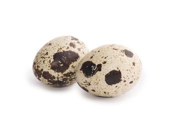 Obraz premium Egg, quail eggs. isolated on a white background.