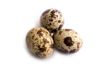 Egg, quail eggs. isolated on a white background.