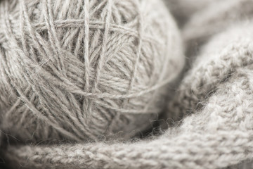 Close-up of ball of yarn