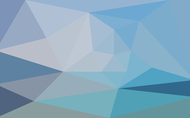 Blue abstract triangular low poly