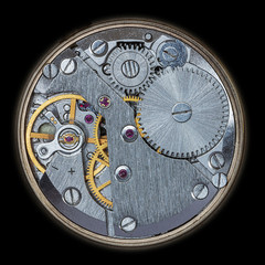 Old Clock Watch Mechanism