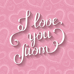 Fototapeta premium Mothers day card