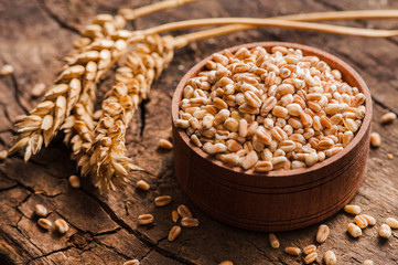 Ear of wheat bread