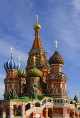 Fototapeta na wymiar St. Basil Cathedral on Red square, (Cathedral of the Protection of the Virgin on the Ditch), Moscow, Russia