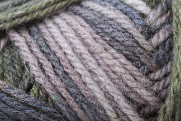 macro textured color wool  yarn thread