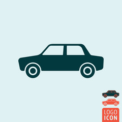Car icon isolated
