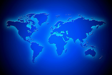 Globe map of the world.
