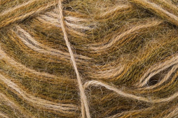 macro textured color wool  yarn thread