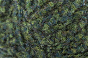 macro textured color wool  yarn thread