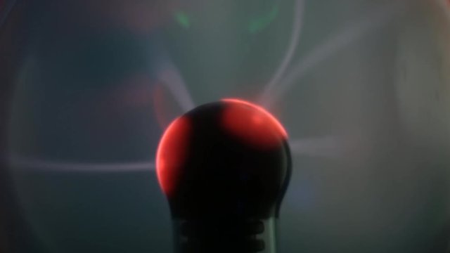 People touching finger of a lightning magic ball
