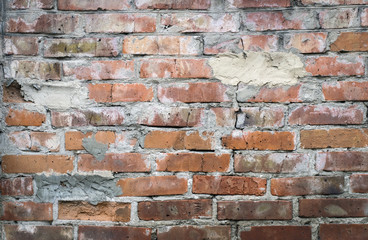 Old brown brick wall