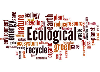 Ecological, word cloud concept 5