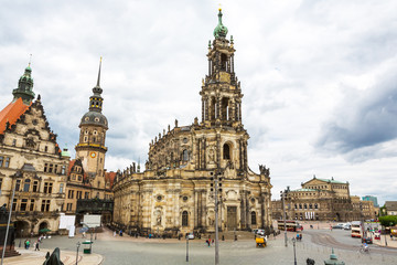 Fototapeta na wymiar Dresden Hofkirche, Germany