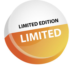 vector image of a limited edition sticker.