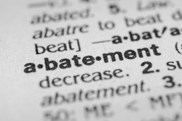 Obraz premium Abatement