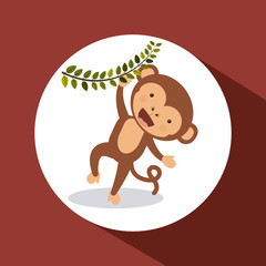 cute monkey  design 