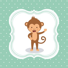 cute monkey  design 