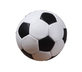 Isolated football or soccer ball with clipping path