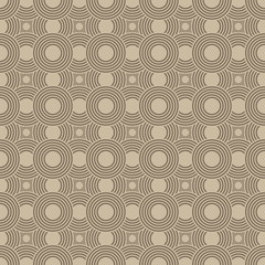Australian aboriginal geometric art concentric circles seamless pattern vector