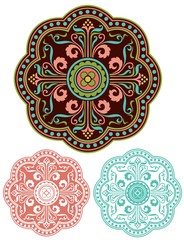 Middle Eastern design element with variations