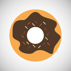 donut icon design, vector illustration