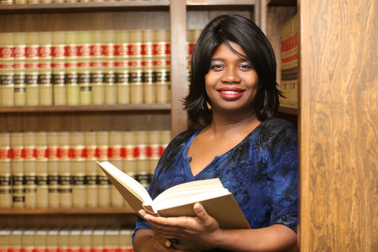 Professional Young Attractive African American Woman Lawyer