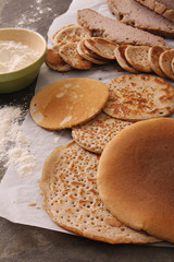 buckwheat pancake selection