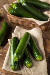 Raw Green Organic Zucchini Squash
