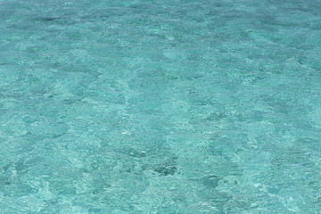 View of blue clear ocean water, background