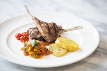 Lamb steak for lunch