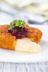 Fresh made Fried Camembert