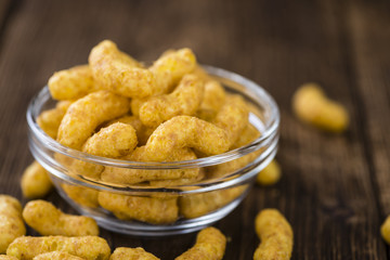Portion of Peanut Puffs