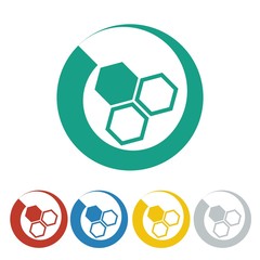 Obraz premium chemistry logo icon Vector