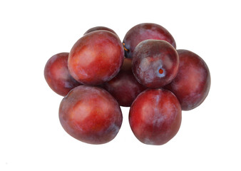 Plum on white