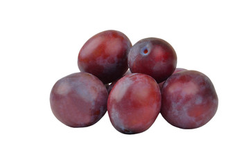 Plum on white