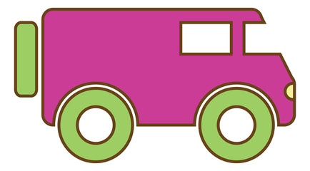 Set of web truck icons