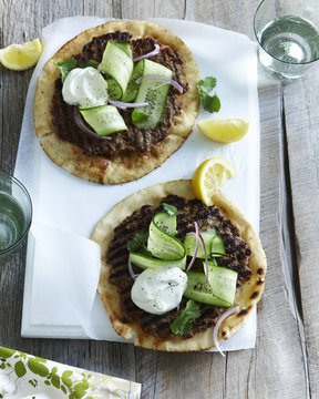 Open beef kofta