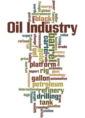 Oil Industry, word cloud concept 3