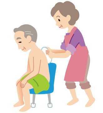 高齢者　介護　入浴介助