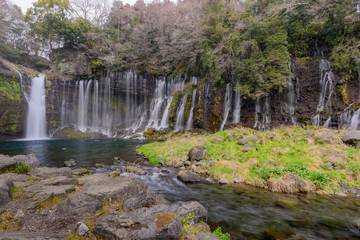 白糸の滝・富士山