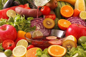 新鮮な野菜と果物