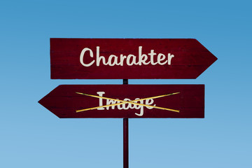 Schild 48 - Charakter