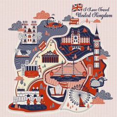 United Kingdom travel poster