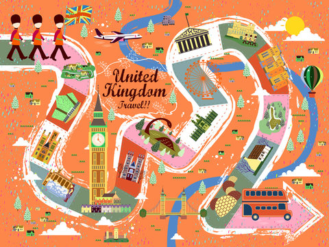 United Kingdom travel poster