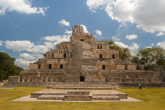 Ruins of the ancient Mayan city of Edzna, Mexico