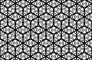 Black and white ornament. Y
